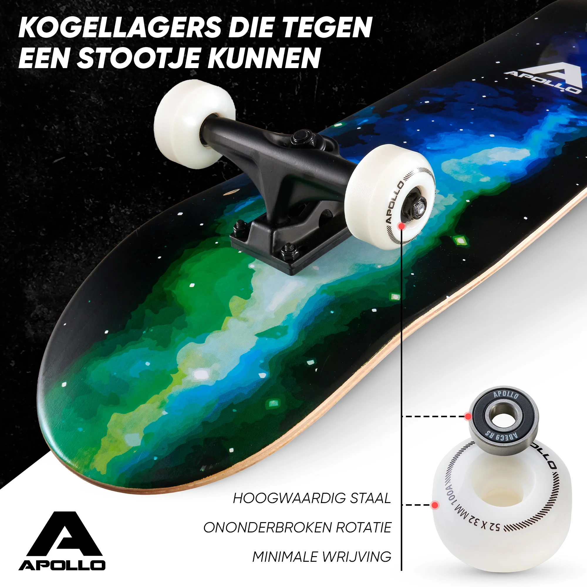 Skateboard Compleetboard 31 inch - Galaxy - Afbeelding 3
