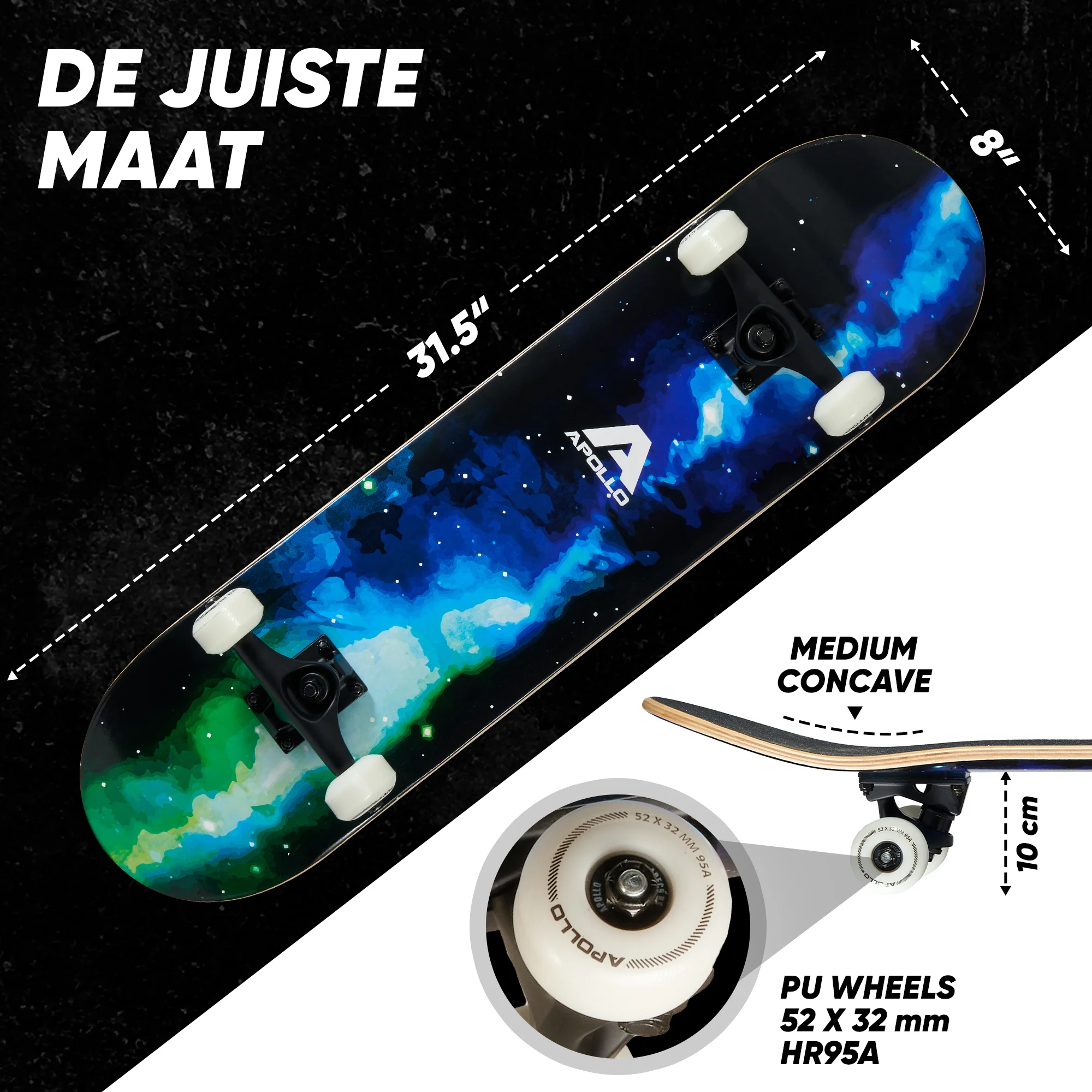 Skateboard Compleetboard 31 inch - Galaxy - Afbeelding 5