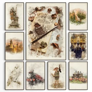 Poster - Magische Wereld Collectie met Fantasievolle Illustraties voor Decoratie
